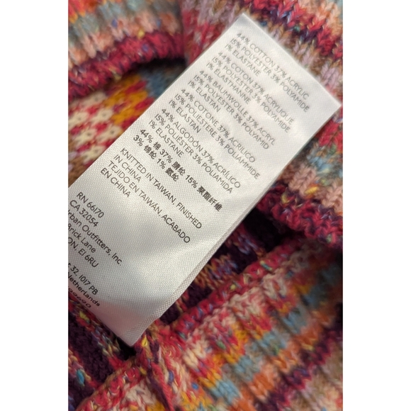 Anthropologie Pilcro Ruffle Multicolor Lalala Sweater Size Small - Picture 10 of 12